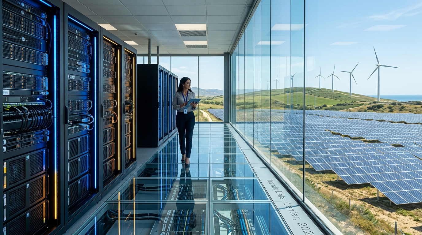High-tech Tier-IV Data Center and Renewable Solar Infrastructure in Tunisia